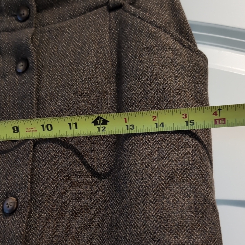 GAP Brown Button-Front Pencil Skirt - Picture 6 of 7